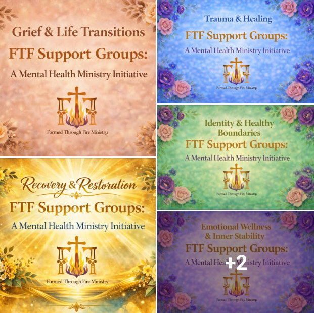 ALL FTF MINISTRY MENTAL HEALTH SUPPORT GROUPS ARE NOW LIVE!