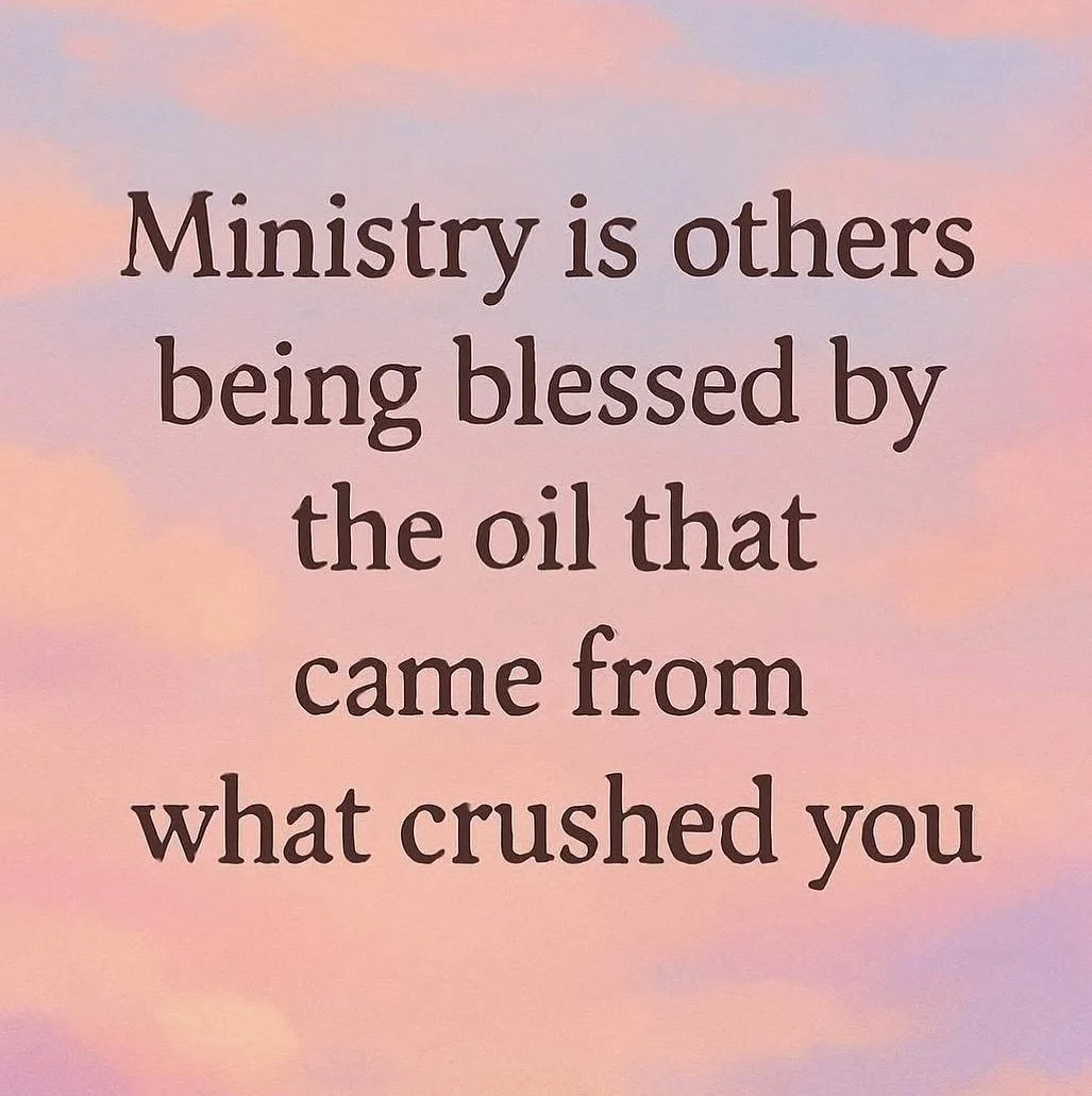 💔➡️🕊️➡️🔥

&ldquo;Ministry is others being blessed by the oil that came from what crushed you.&rdquo;

The crushing seasons are never wasted. What the enemy meant for harm, God uses to bring forth an anointing that blesses others. Just like olives 