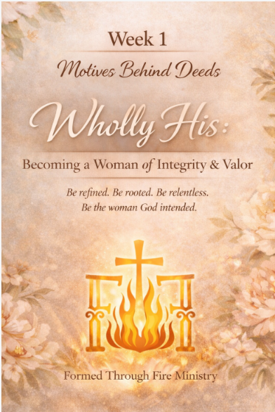 WHOLLY HIS: Becoming a Woman of Integrity &amp; Valor | Week 1- Motives Behind Deeds