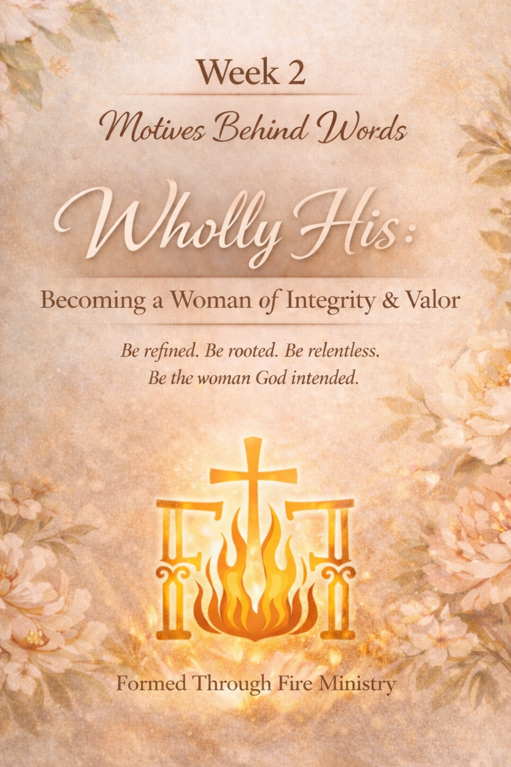 WHOLLY HIS: Becoming a Woman of Integrity &amp; Valor | Week 2- Motives Behind Words