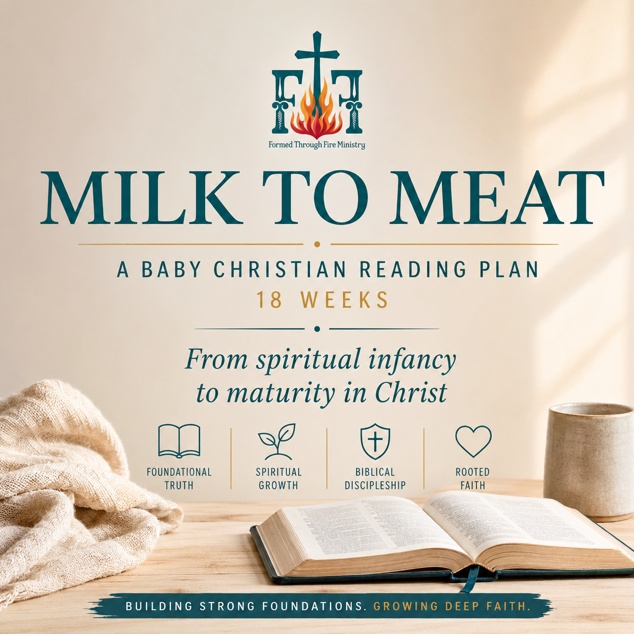 Milk to Meat: A 18 weeks Baby Christian Reading Plan 