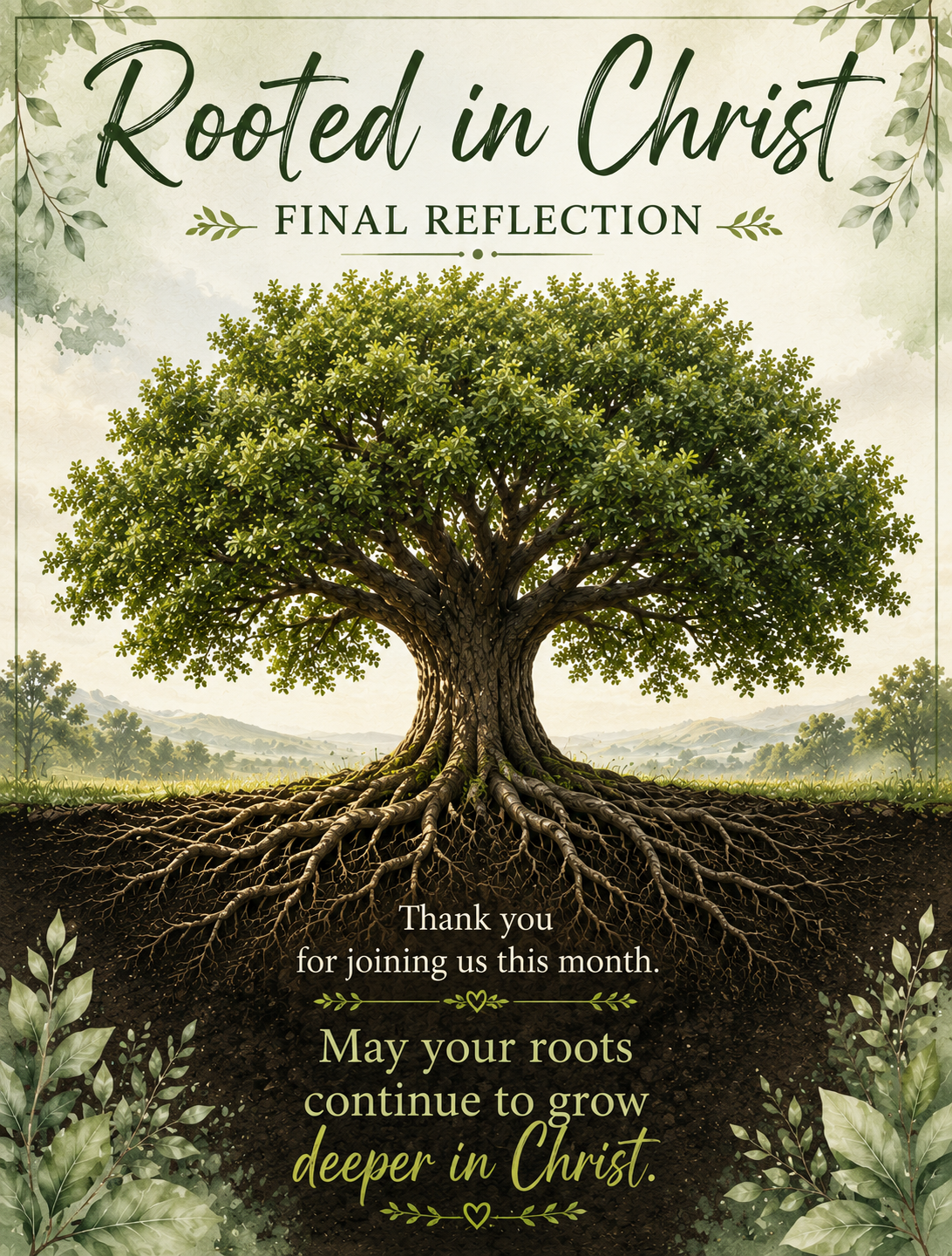 July Week 5 | Rooted in Christ: Final Reflection 