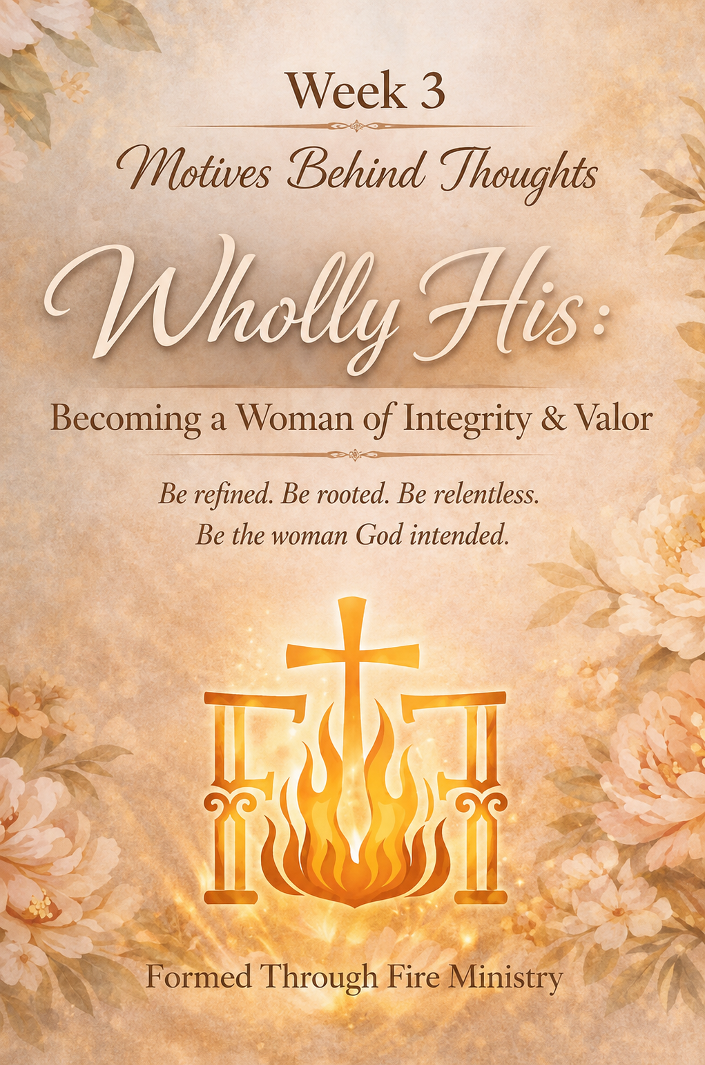 WHOLLY HIS: Becoming a Woman of Integrity &amp; Valor | Week 3- Motives Behind Thoughts