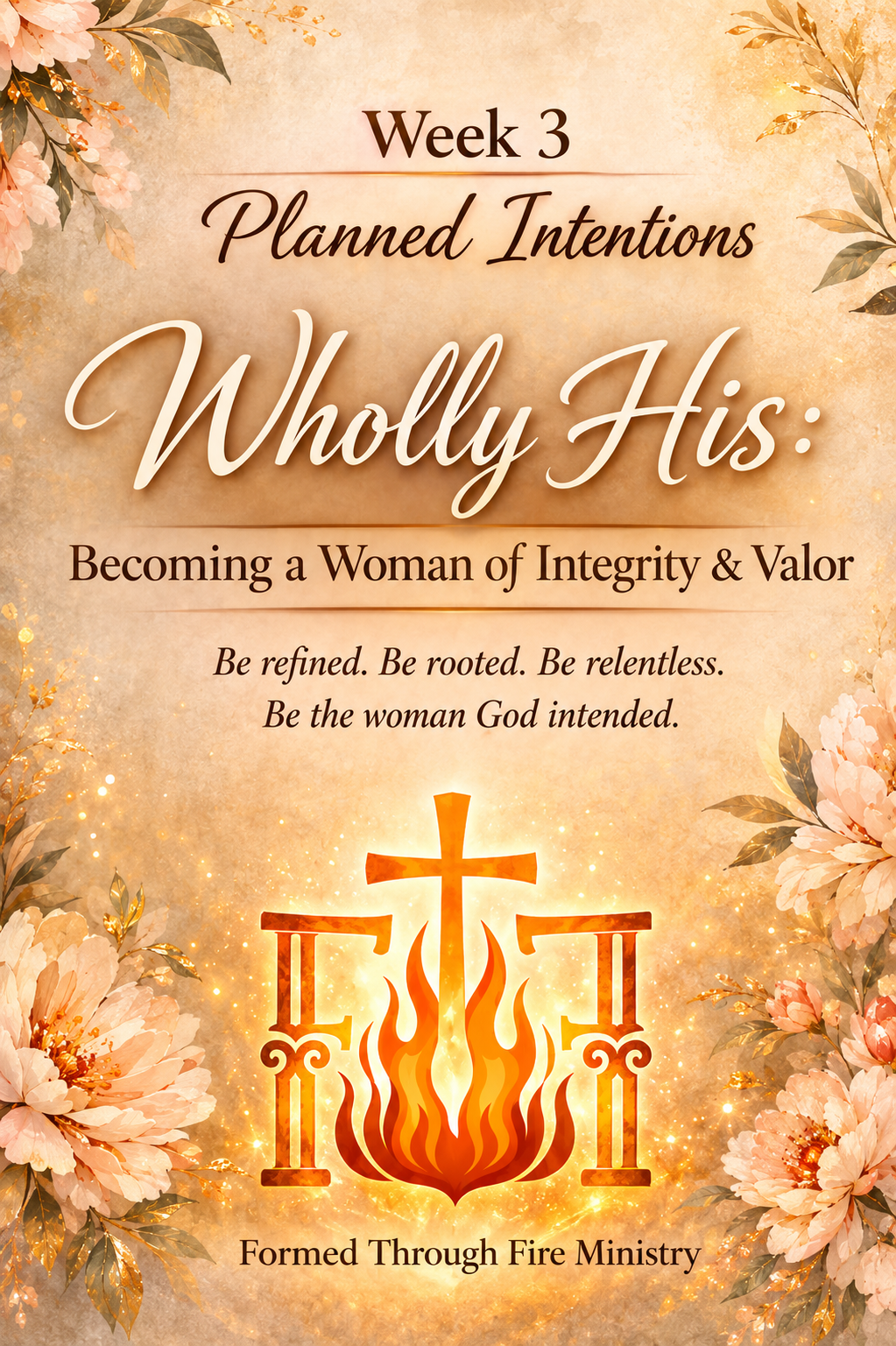 WHOLLY HIS: Becoming a Woman of Integrity &amp; Valor | Week 4- Planned Intentions