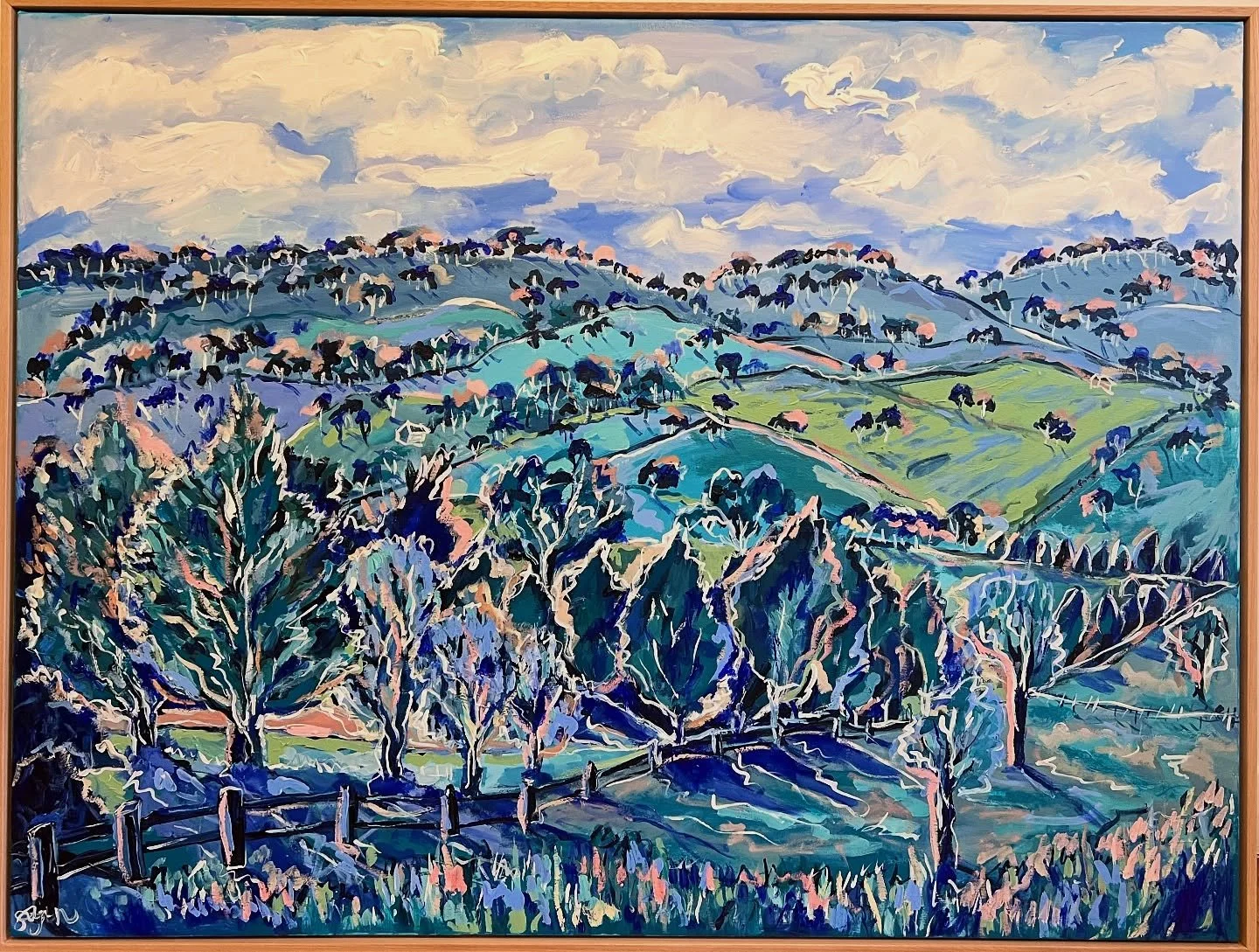 A very special August commission &ldquo;Sutton&rdquo; in blue 💙 
.
.
.
.
#art #painting #orangensw #suttonnsw #nsw #artist #blue #australianartists