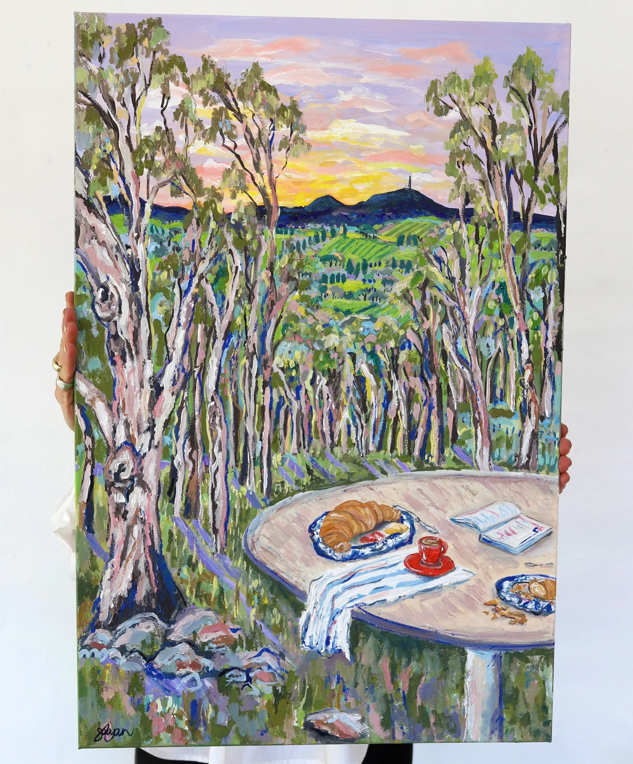 3 DAYS LEFT to bid on my painting &lsquo;Butter is Best&rsquo; to raise money for @foodcare_orange for the people that really need it. 

What a beautiful way to launch myself into the Orange art community ✨
The initiative @paletteforgood has started 