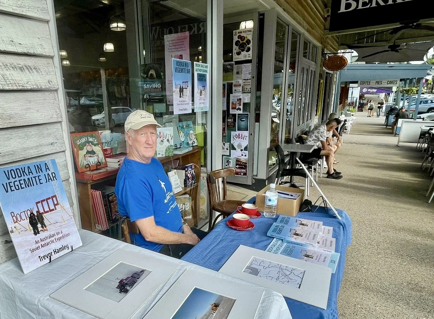 Eumundi (near Noosa) popular with tourists. One book went to NZ, another to Sweden.