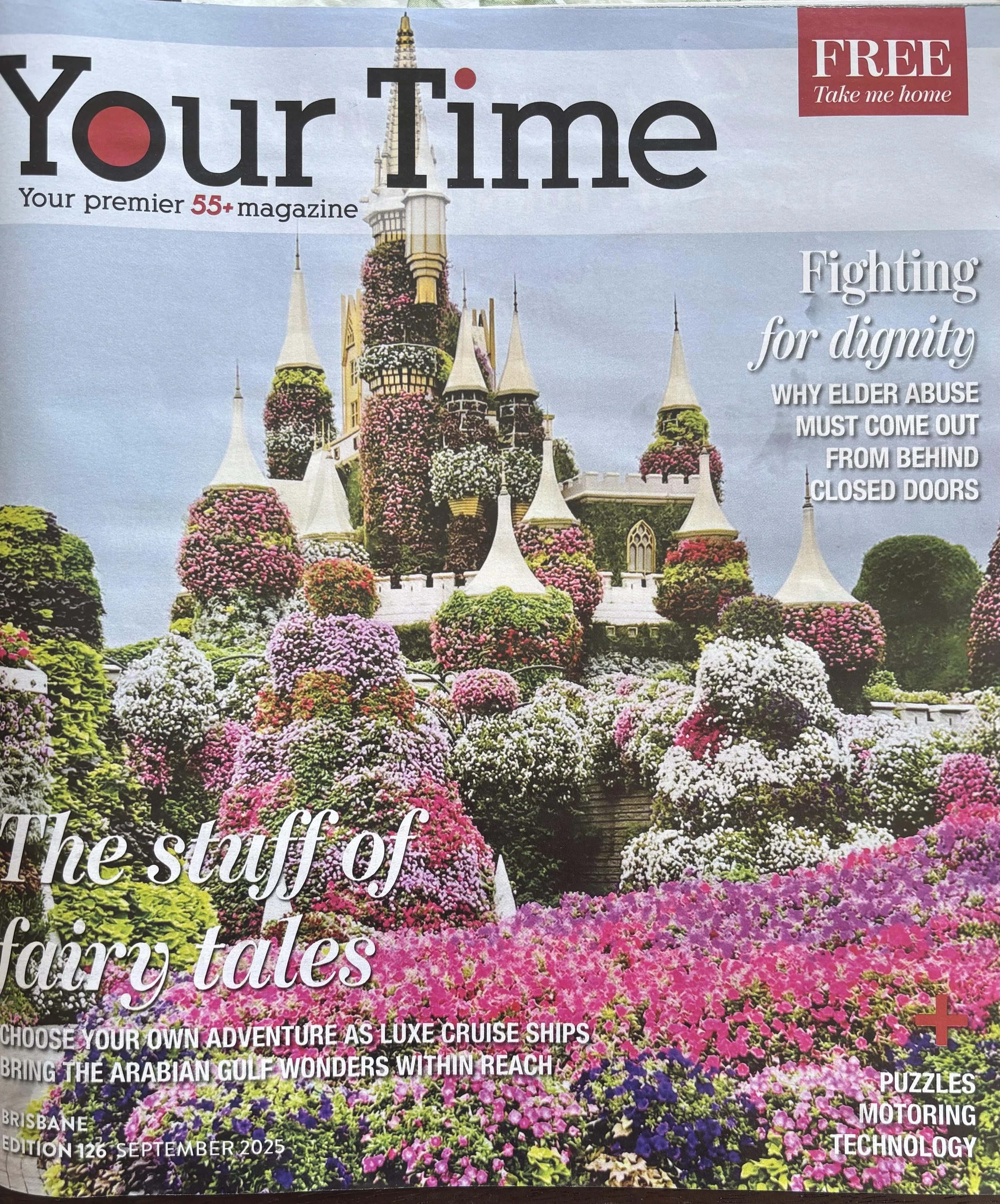 Kerry picked up the Sep 25 issue of Your Time magazine at Coles to discover the author mentioned on pg 31 (see next pic)