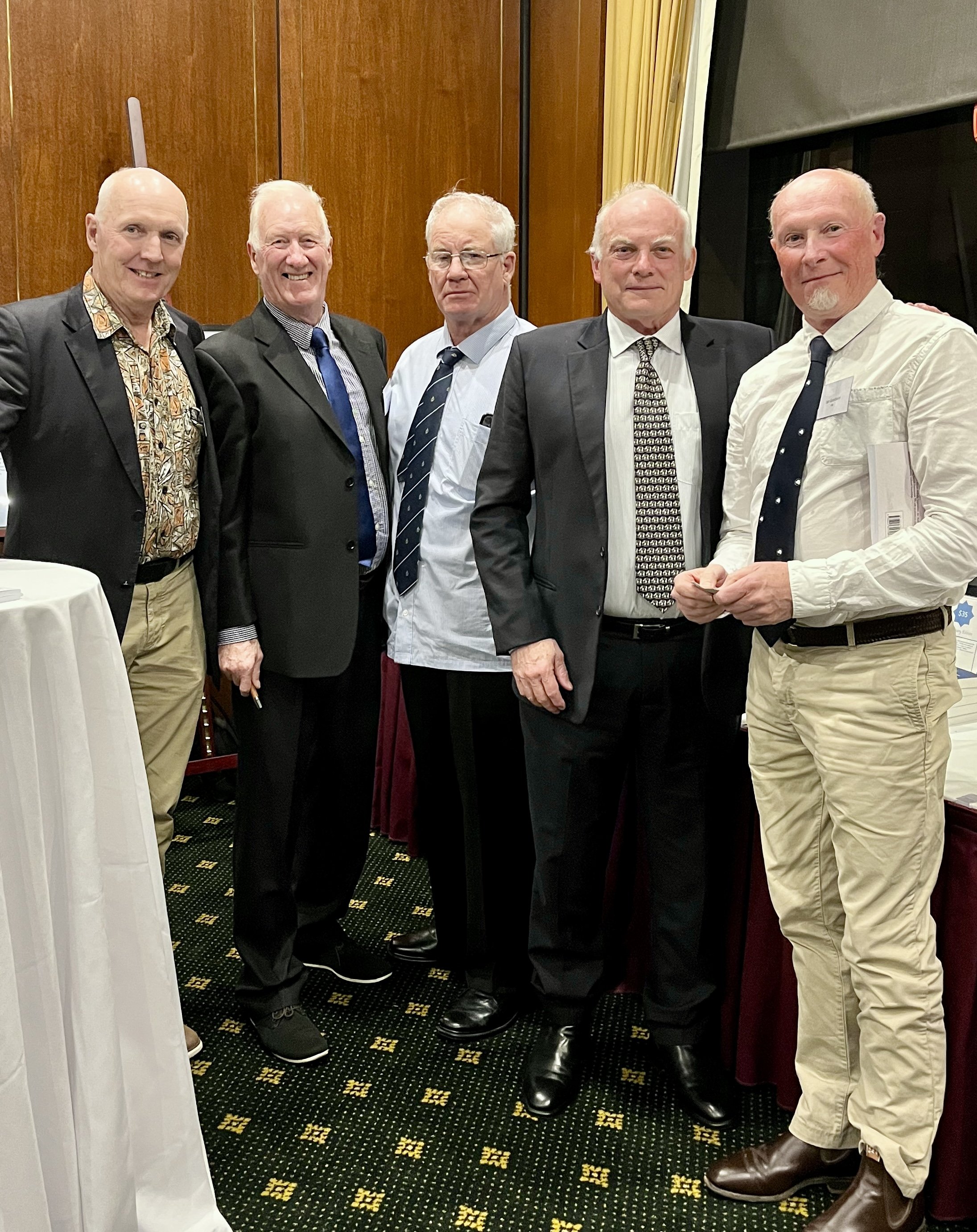 Past colleagues L-R: David Etheridge, Me, Gerald Love, Tim Medhurst, Ian Goodwin.