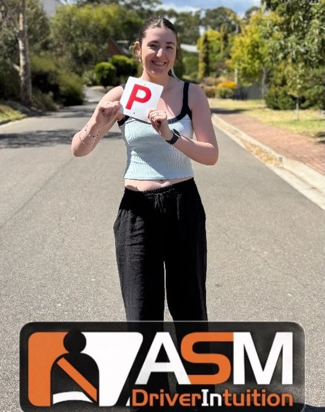 If stick with it-ness needed a poster child, this is your girl. Jasmine should be proud of the effort made to perfect her drive. All the best on the road. #pplates #asmdriverintuition