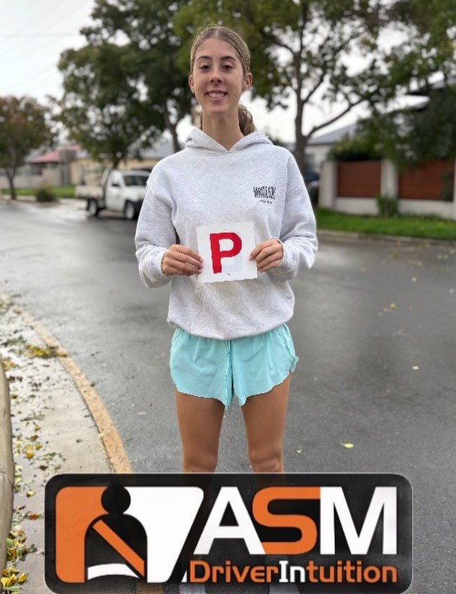 Well done, Madison. Not even storm clouds could cramp your style. Great determination to get a good result. All the best on the roads. #pplates #asmdriverintuition