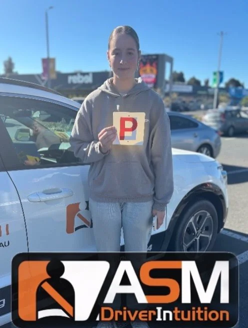 You did it! All that worry for nothing. Sienna, you always had it in the bag. Just have to hang out now until your birthday to pass everything in and make it official. #pplates #asmdriverintuition