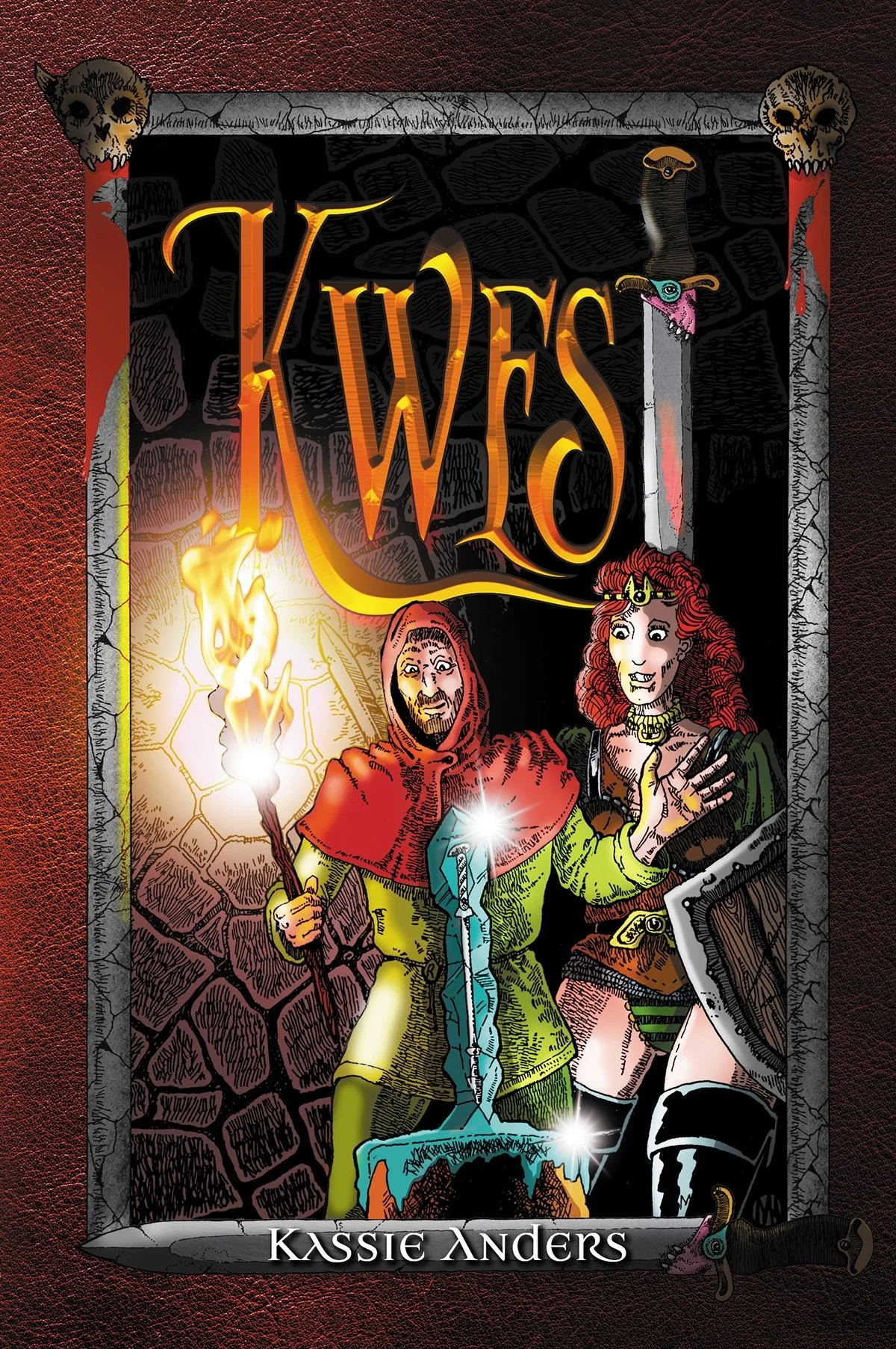 Cover of Kwest, showing Callion and Redjak at the Golden Poker
