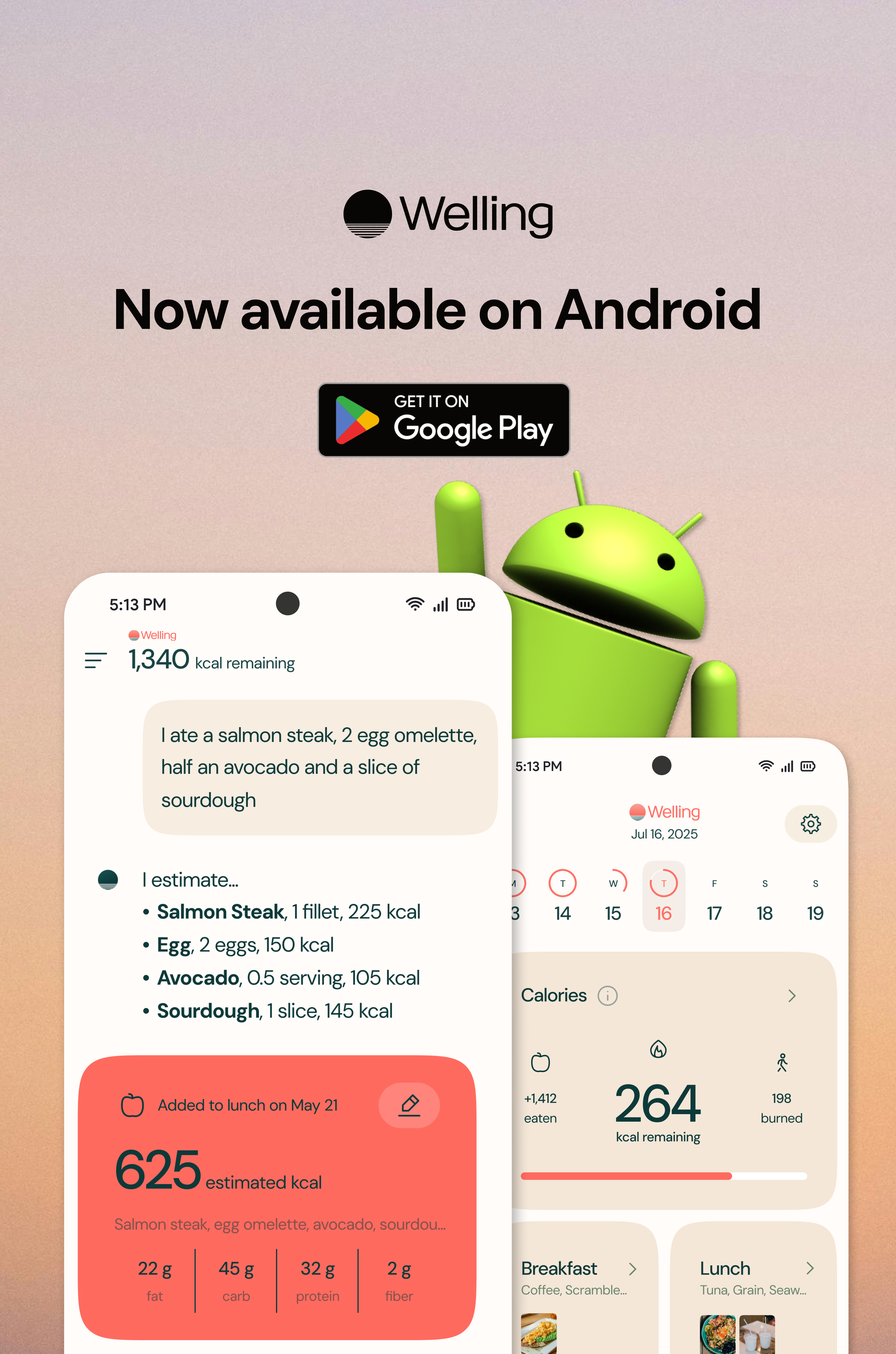 Welling is now available on Android