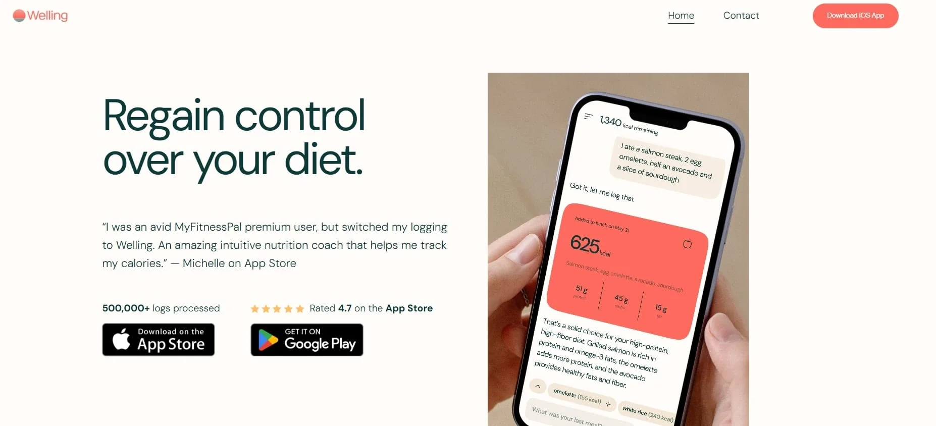 Welling the best ai calorie tracker