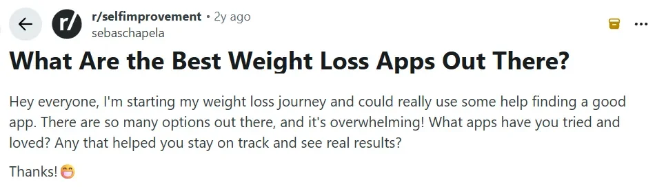 What-are-the-most-popular-weight-loss-apps-recommended-on-Reddit