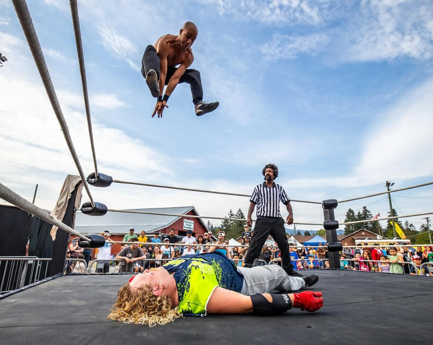 Just a few of the crazy shots from @vancouverislandprowrestling at the @alberni_fair last weekend. My adventures with VIPW began at a fair show two years ago and I look forward to these shows all year. Next weekend we&rsquo;ll be taking over the Cowi