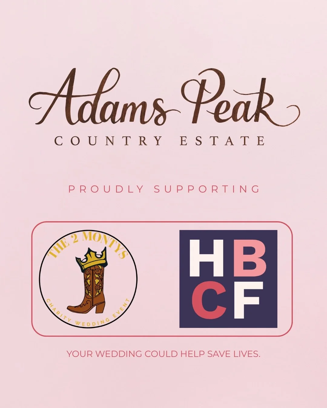 ✨ VENDOR ANNOUNCEMENT -  ADAMS PEAK COUNTRY ESTATE ✨

Our venue for The 2 Montys Charity Wedding Event 2026 is the breathtaking @adamspeakcountryestate and they are generously donating their incredible $16,500 Wedding Package to our charity auction i