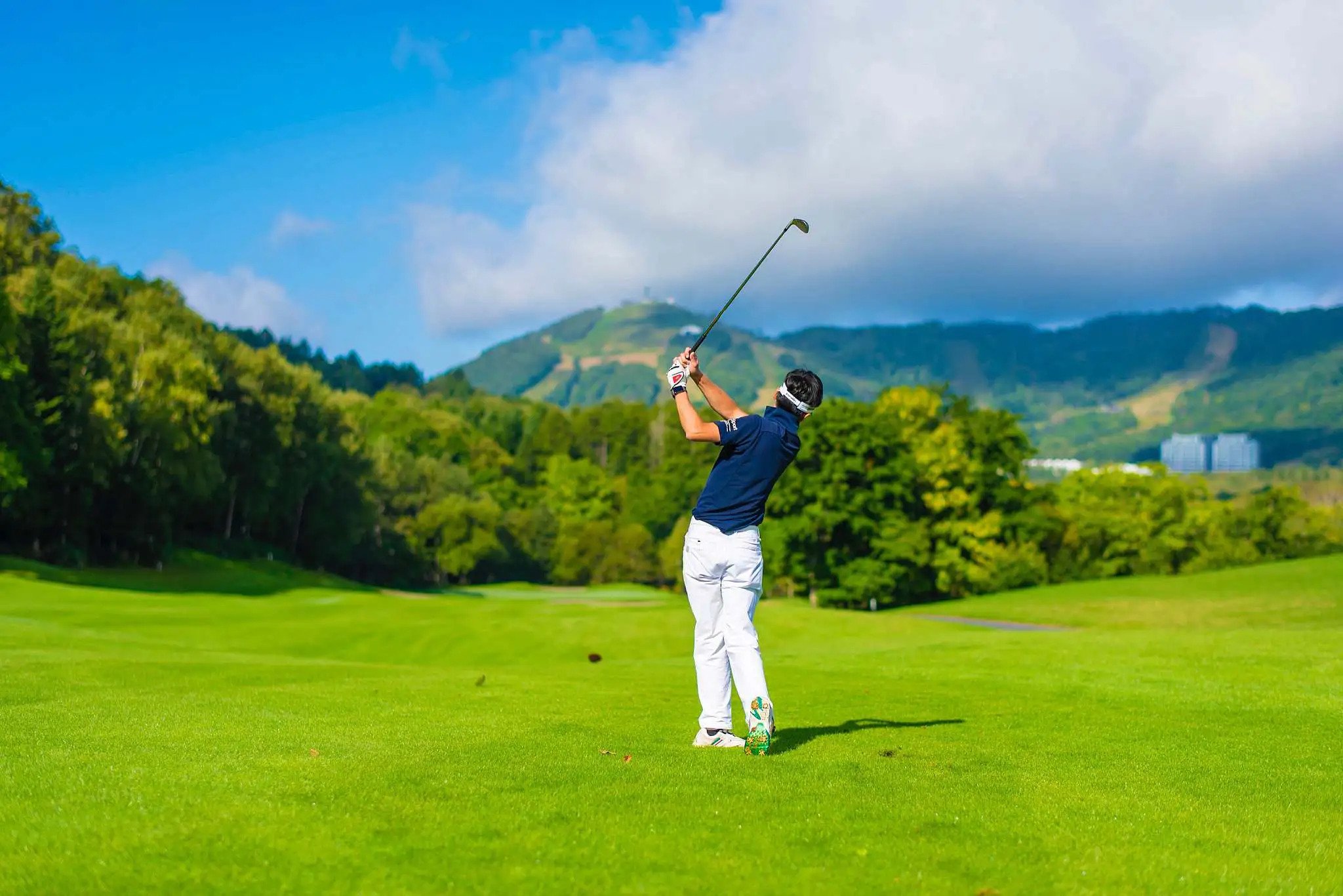 Golfing in Furano during Summer