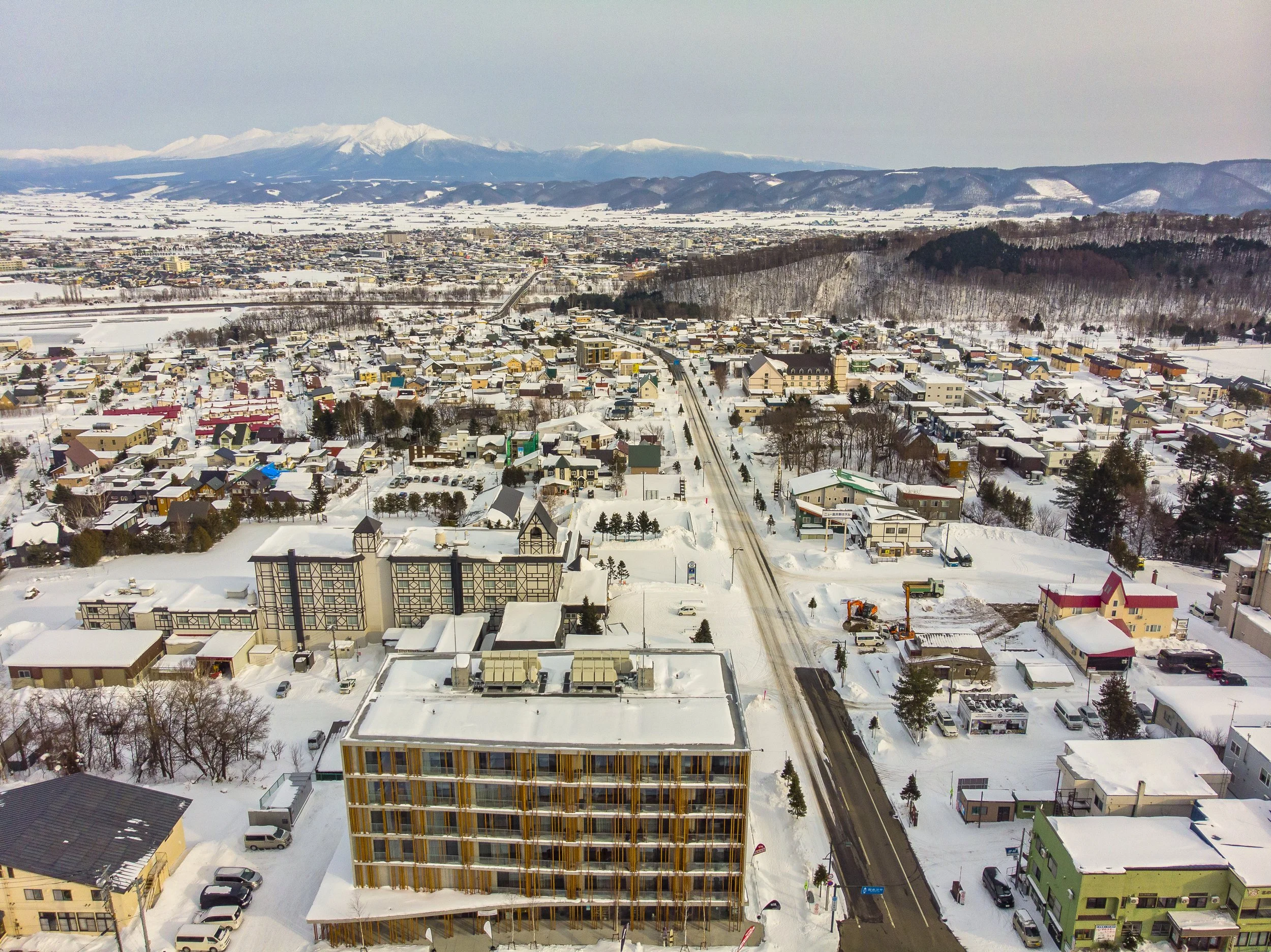 Drone Shot Exterior - Fenix Furano - Furano