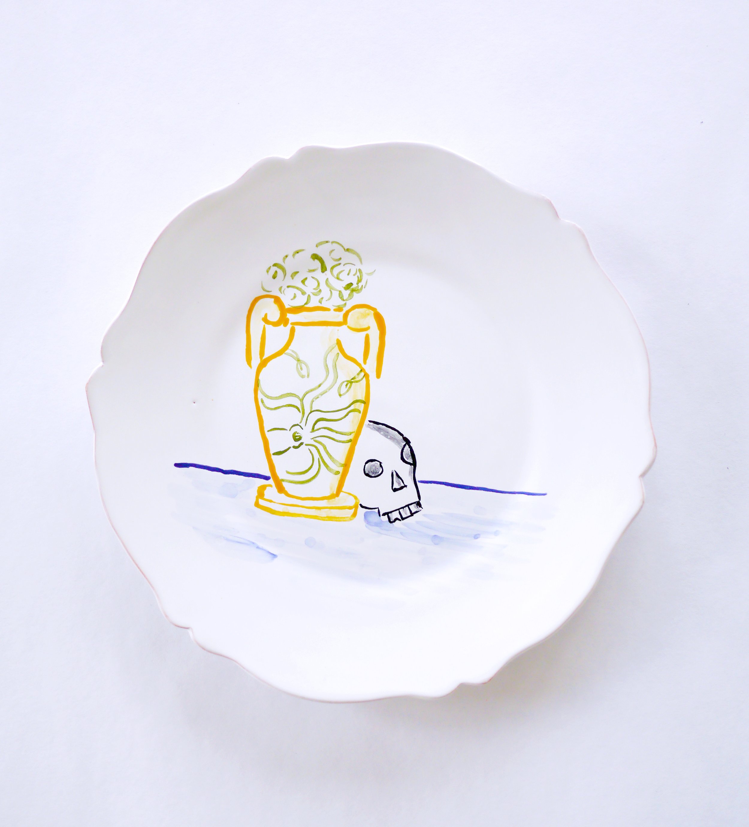 Ceramic Plate - Still Life with Vanitas