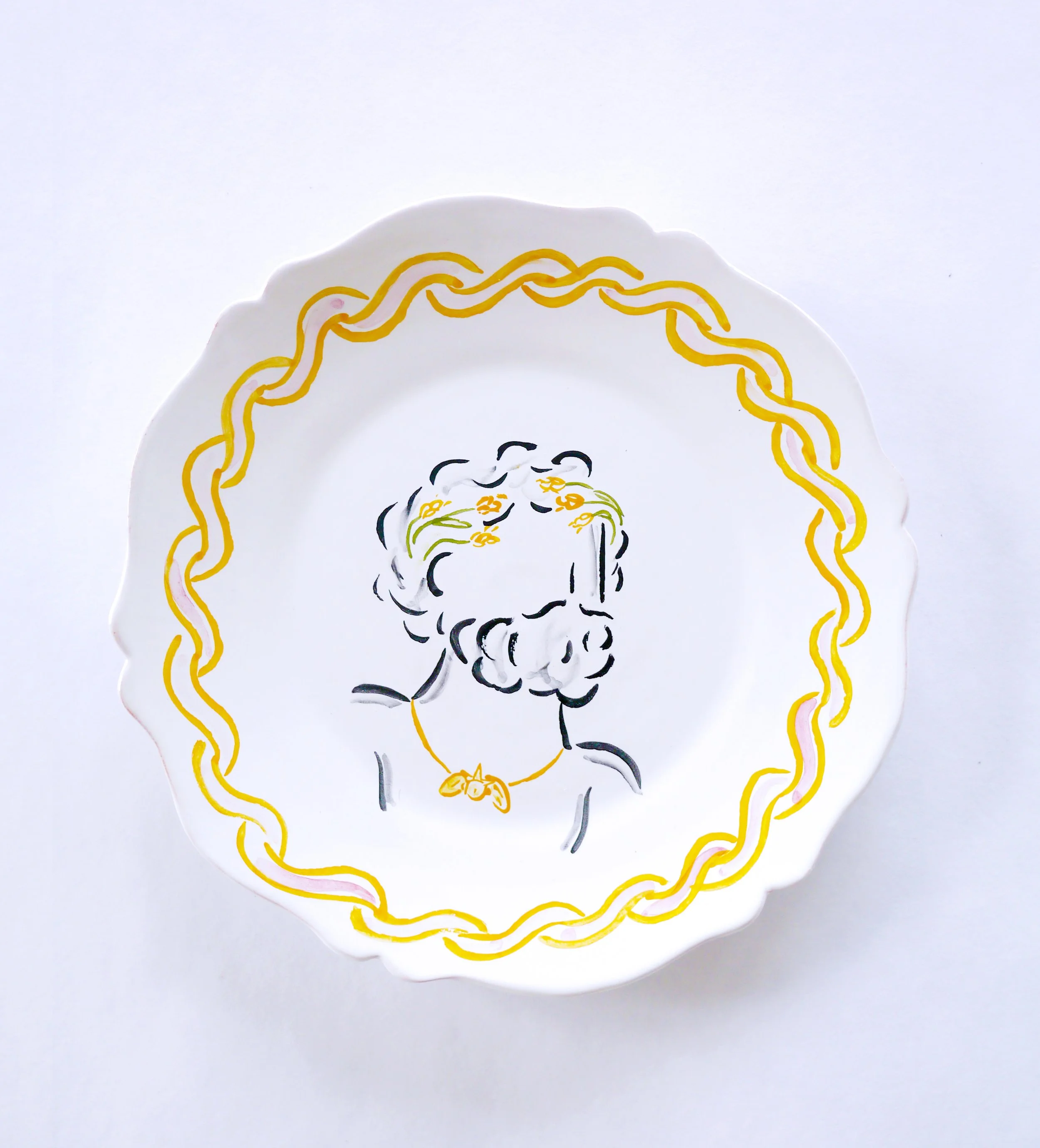 Ceramic Plate - The Man with the amulet