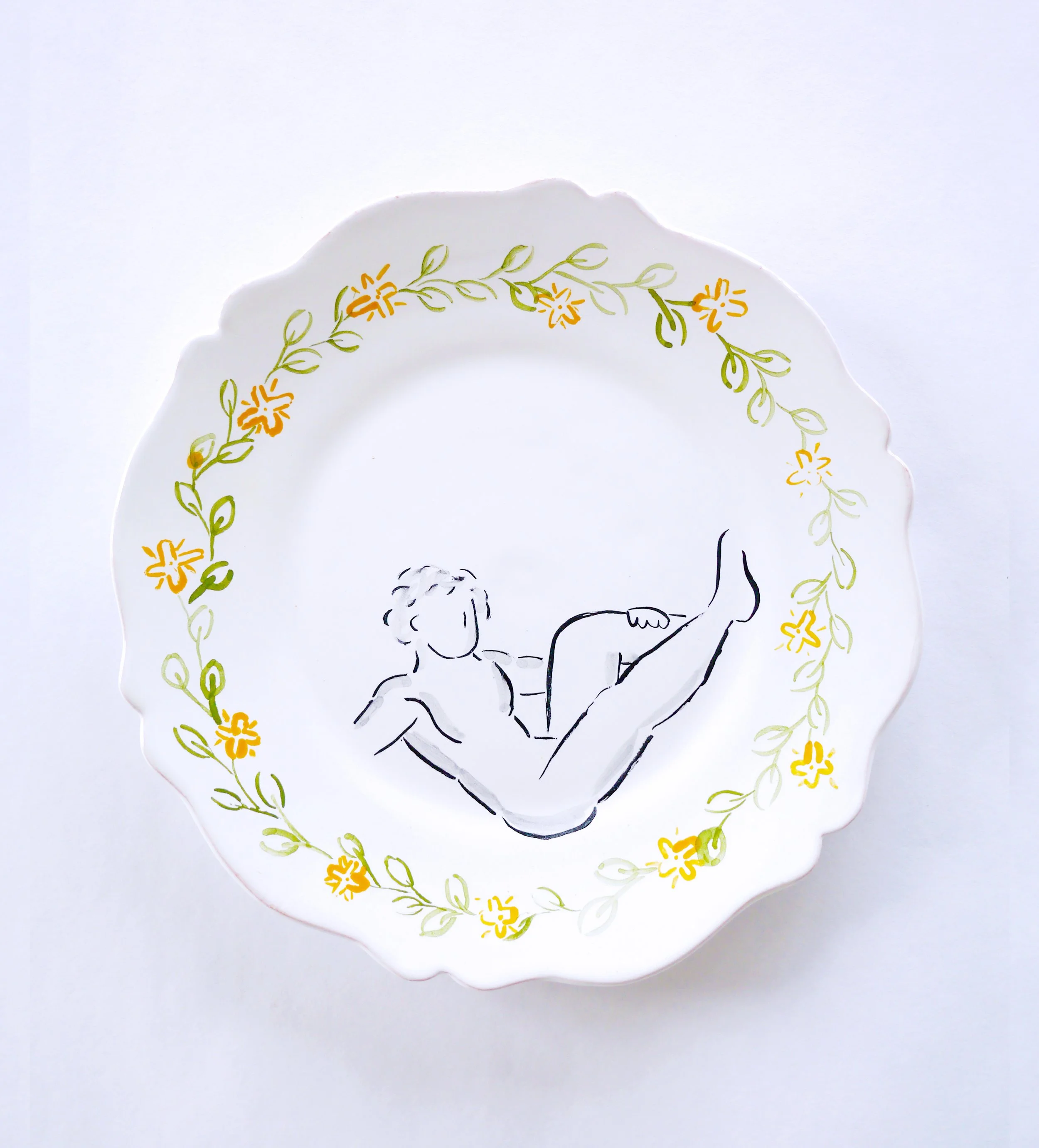 Ceramic Plate - The Man in the field