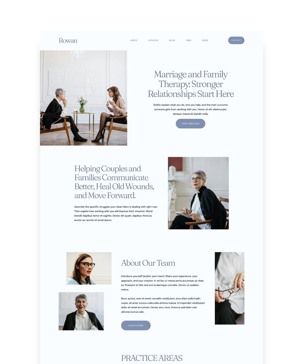 Rowan — Squarespace 7.1 Website Template