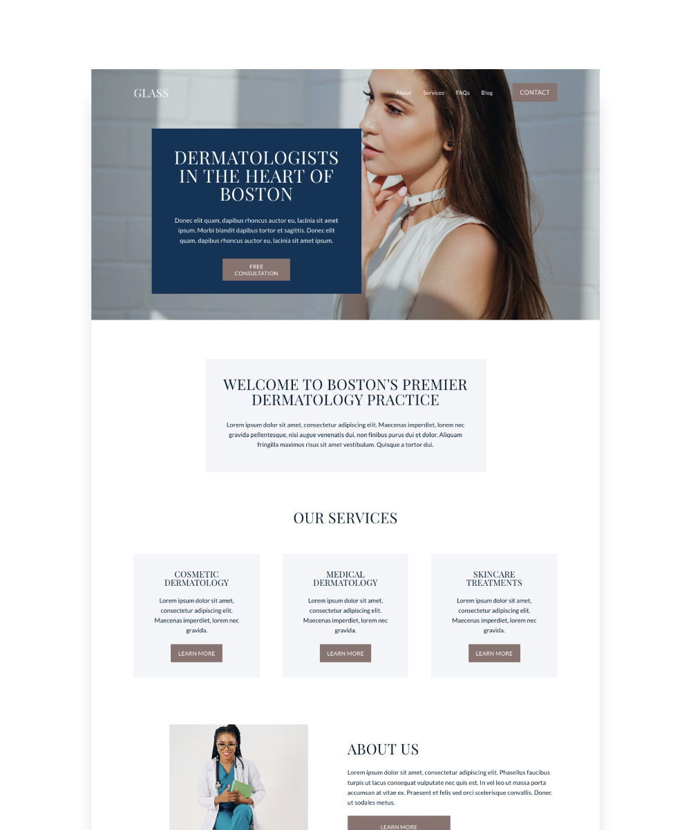 Glass — Squarespace 7.1 Website Template