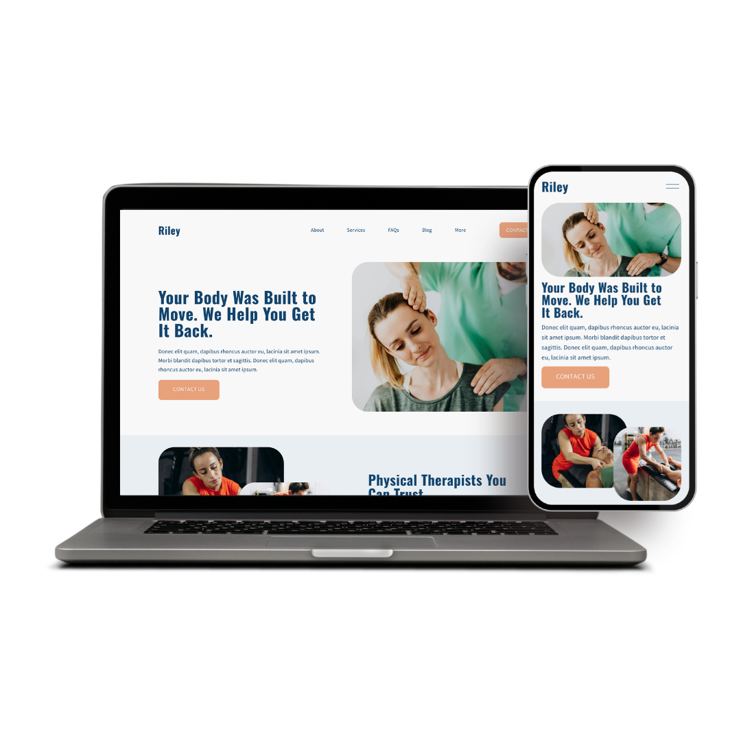Physical Therapist Squarespace Website Template Riley