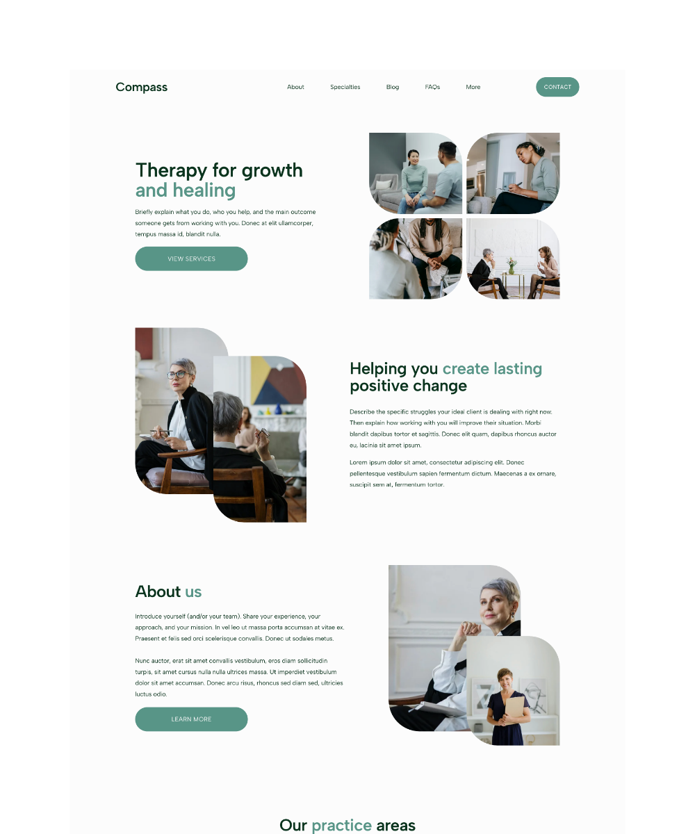 Compass — Squarespace 7.1 Website Template