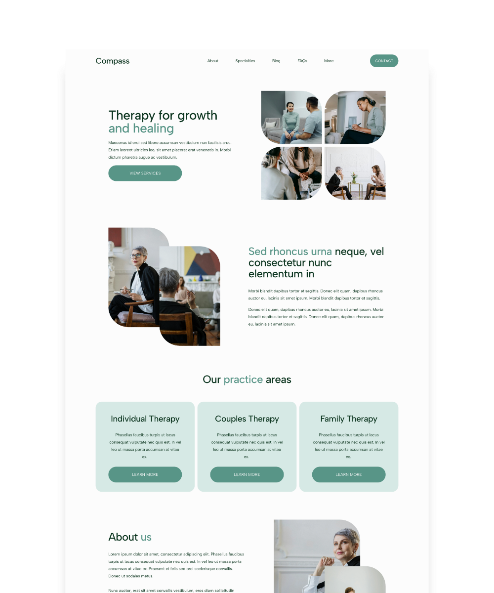 Compass Therapy — Squarespace 7.1 Website Template