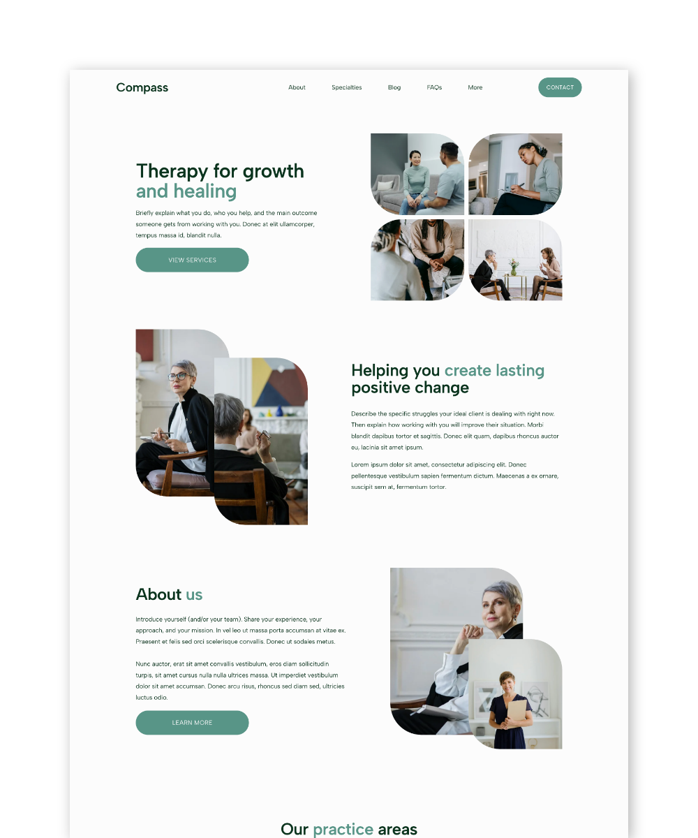 Compass — Squarespace 7.1 Website Template