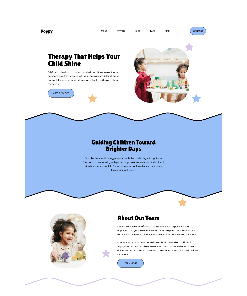 Poppy — Squarespace 7.1 Website Template