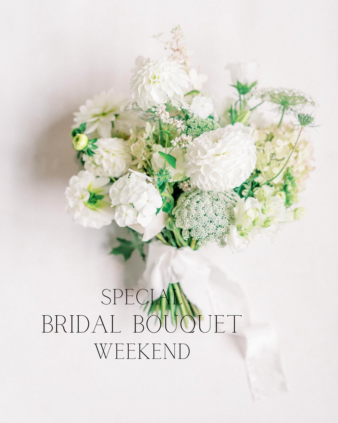 Getting married around May 8th-12th? This is for you!! 🫶🏼
As we only take on one wedding per weekend these days and I&rsquo;ve had to turn down many smaller requests for a bridal bouquet, I&rsquo;ve thought a lot of how I can best serve you and may