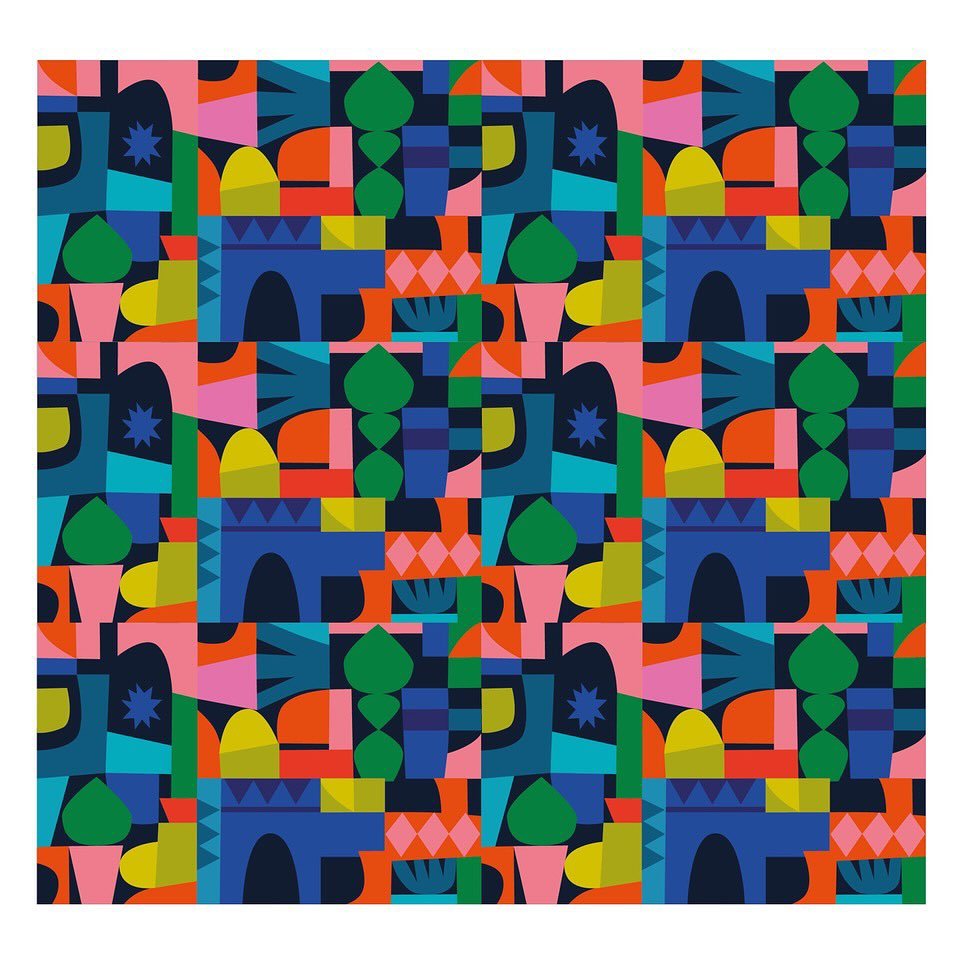 Repeat Pattern…. Its all about the colour and shapes! Inspired by my visit to Lisbon and St Georges Castle. #fabric #printedtextiles #colour #pattern #bold #contemporary #inspiredbylisbon #stgeorgescastle #saojorge #lisbon #portugal #shirleyc