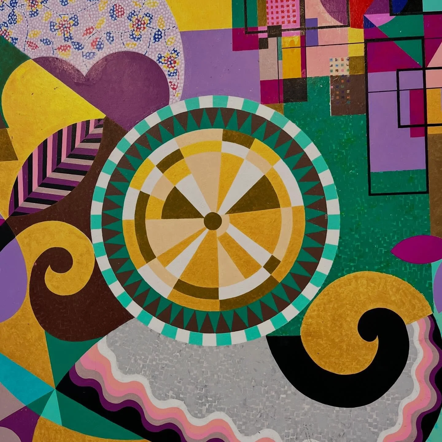 The wonderful Beatriz Milhazes @whitecube London until January. A show full of colour pattern and uplifting energy. In these dark times and days this work brings hope and joy. Inspired by her love of brazilian folk art and a vibrant palette, the show