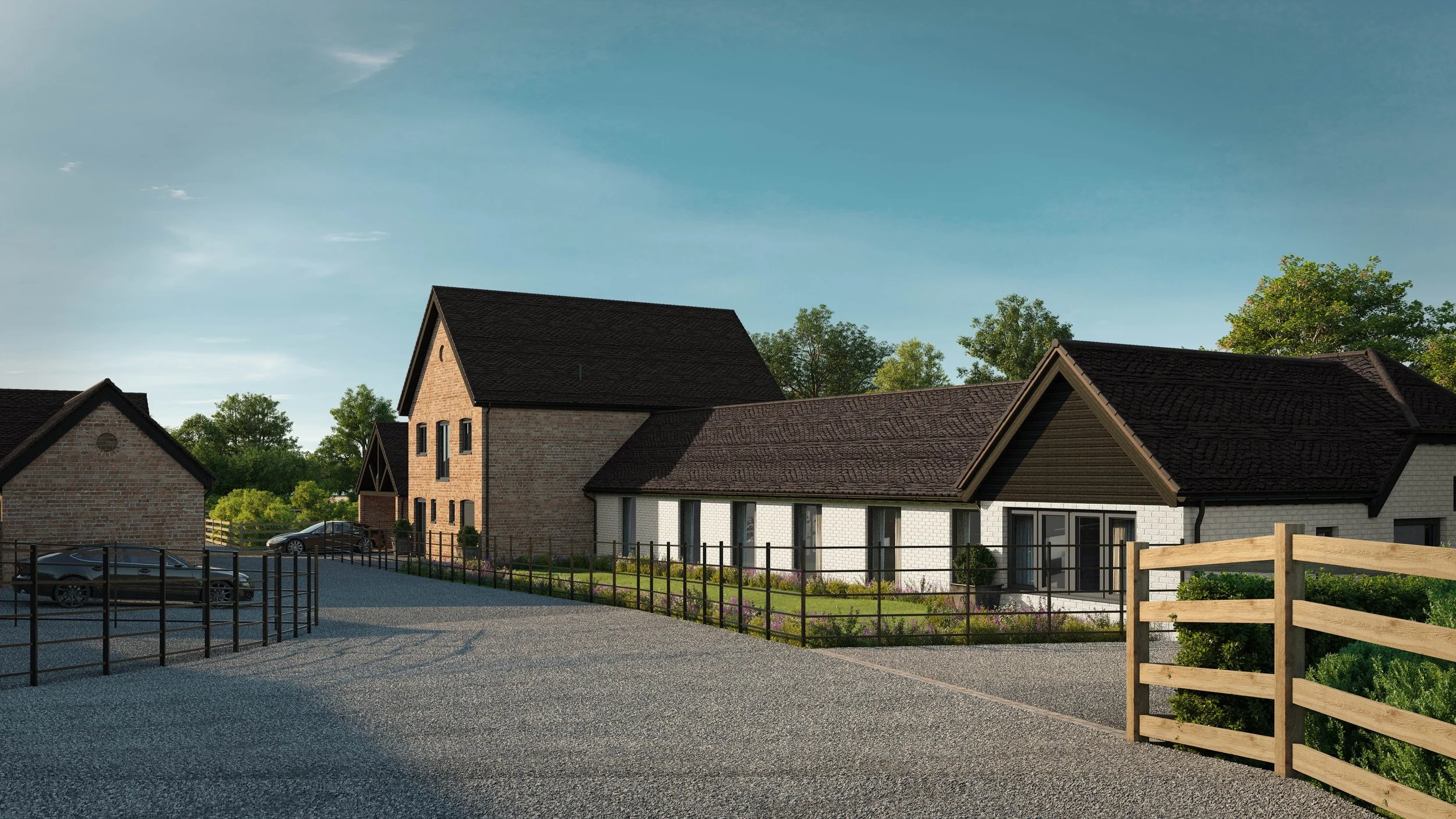 A first look at our vision for Warren Farm - six farm buildings within the High Weald Area of Outstanding Natural Beauty, each becoming a home named for the purpose it once served.

The Threshing House, The Byre, The Forge, The Stable, The Mill, The 