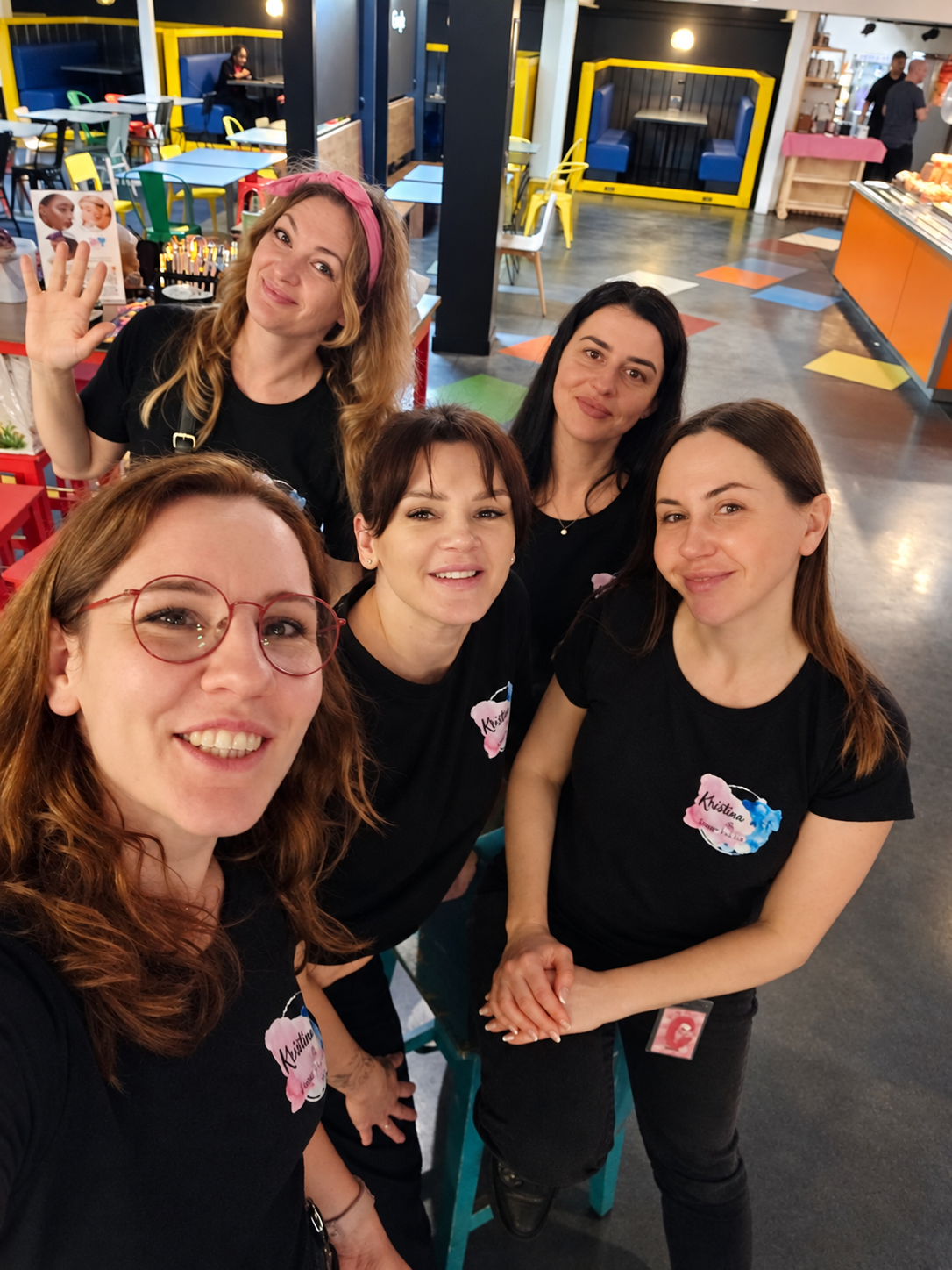 Face painters team