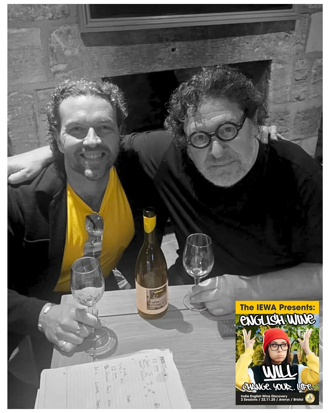Decent work by our pals @fortheheretics 🔥🙌

&ldquo;Although a longstanding advocate for French wines @marcopierrewhit has finally dipped his toe into English wine, our selection being the first wines from the UK that he has sold, so he told us. Del