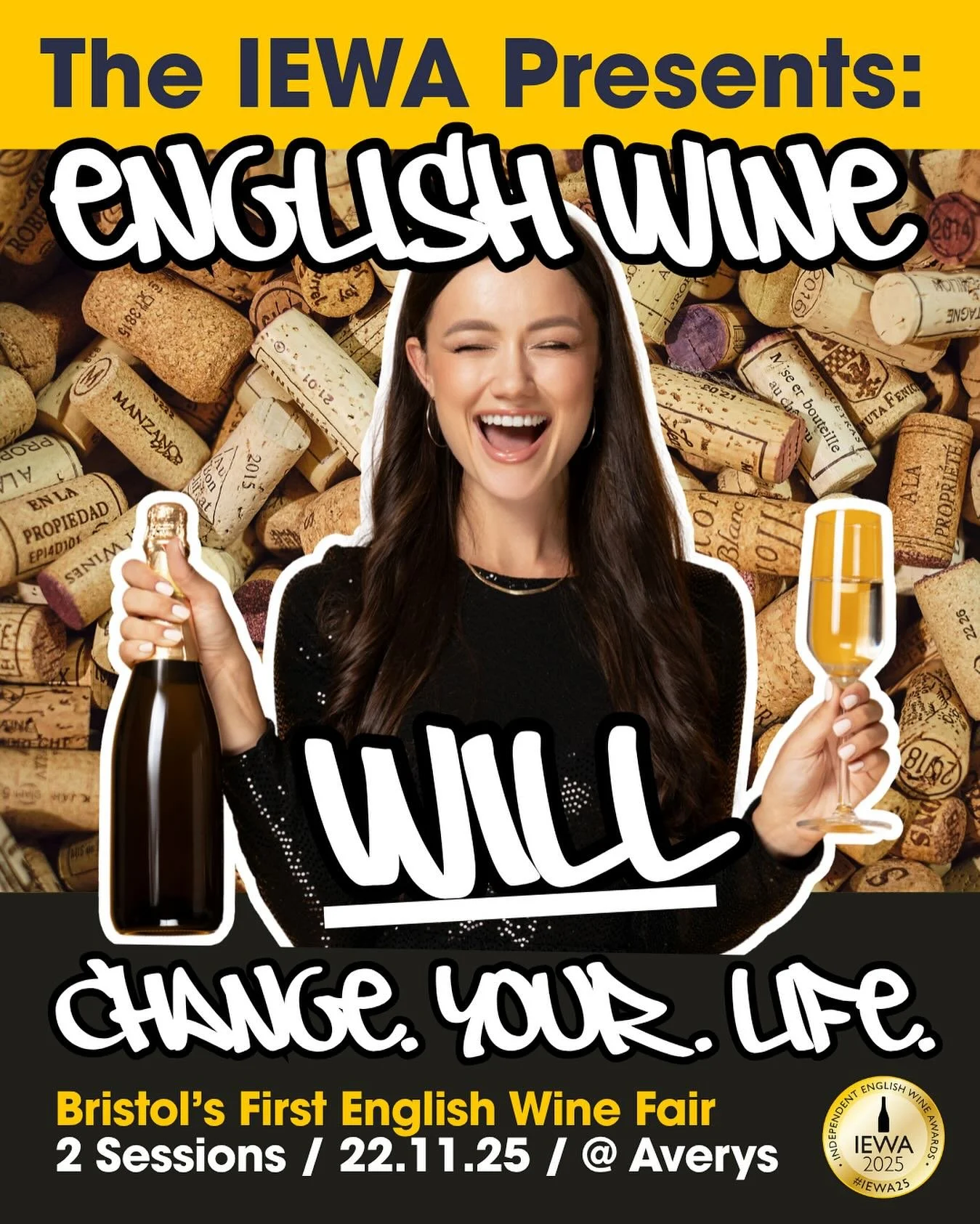 We&rsquo;re counting down - 9 days to go!
Our first English Wine Fair is nearly here.
&lsquo;English Wine Will Change Your Life&rsquo; 🍷🔥⚡️

Fizz. White. Ros&eacute;. Red. Orange.
Poured by the producers in Bristol&rsquo;s coolest wine cellar. 
16 