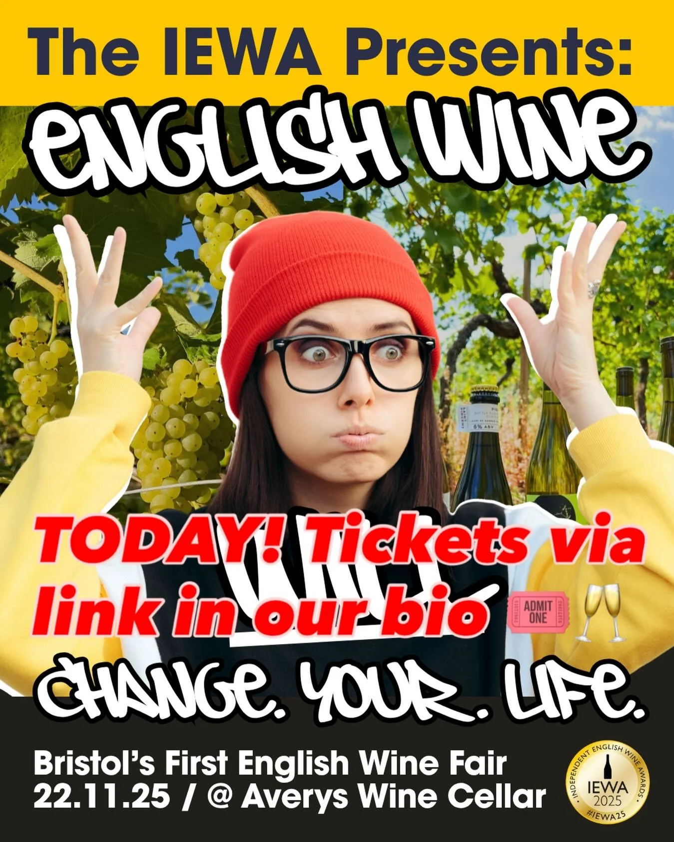 Our first and English Wine Fair is TODAY!
&lsquo;English Wine Will Change Your Life&rsquo; 😁🍷⚡️
And it&rsquo;s still possible to grab tickets - link in bio!

This isn&rsquo;t Italy. This isn&rsquo;t Chile.
This is England - and it&rsquo;s absolutel