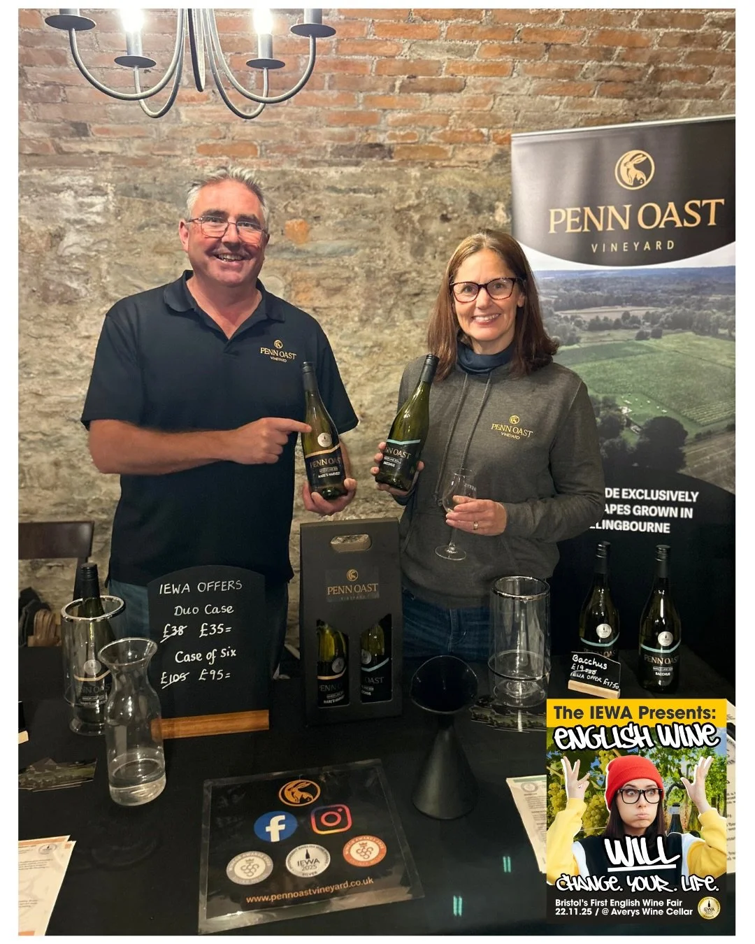 Awesome to welcome Kent&rsquo;s @pennoastvineyard to Bristol on 22nd Nov for our first ever wine fair! 😁🥂🔥

The Davis family have an an eight acre vineyard at the foot of the North Downs in Kent, the Garden of England, which they planted in Spring