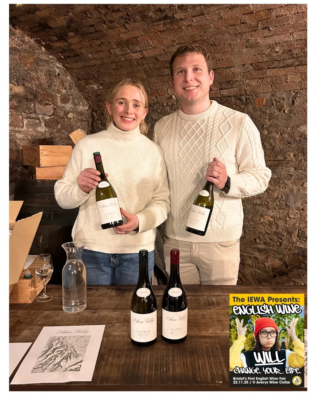 Superb to welcome new friends and debut wines to our first IEWA Wine Fair in November - these lovely folks are Den&rsquo;e and Ian Louw of @louwwines 🙌🍷🔥

Hailing from South Africa, Den&rsquo;e has serious English winemaking credentials from her t