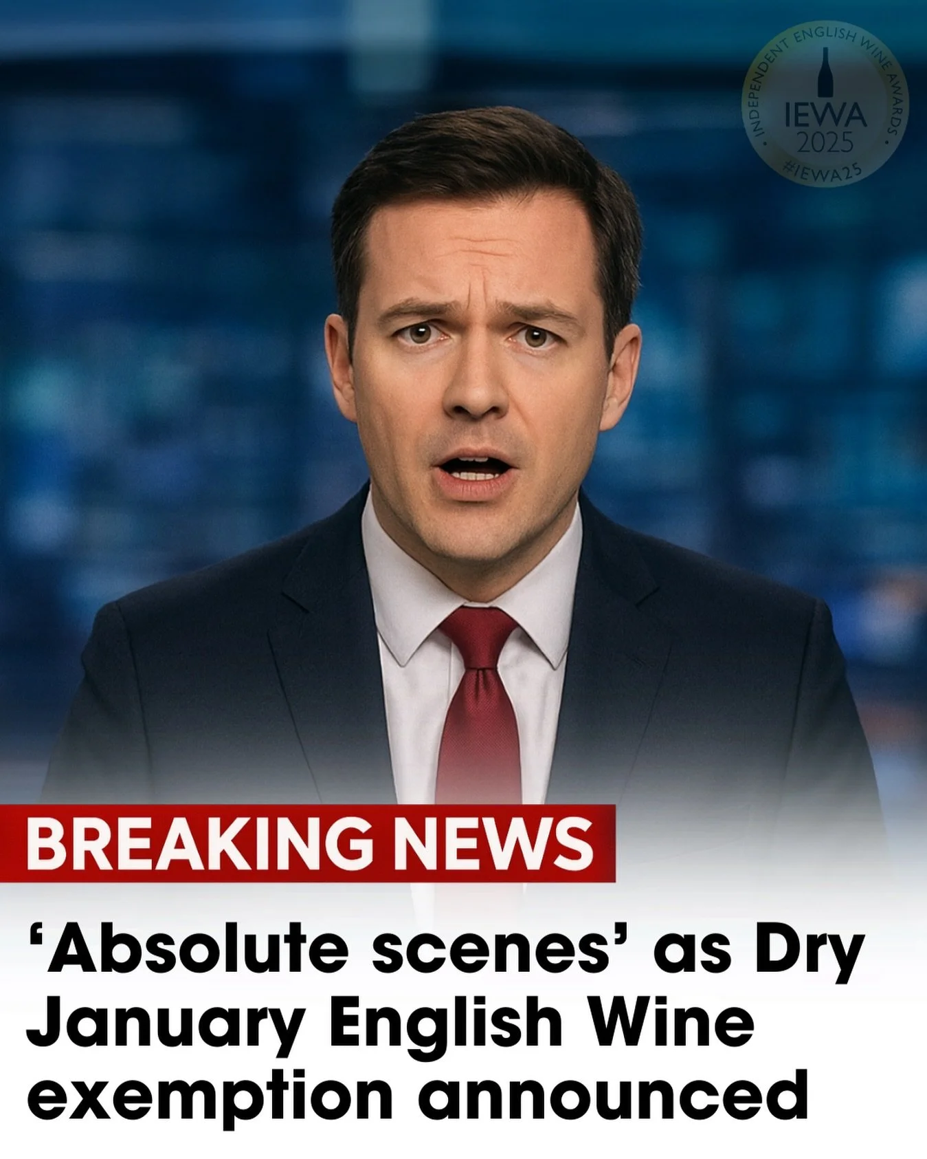 Our lobbying paid off! 😆📰 

We&rsquo;re told that this takes effect from midnight tonight. 

Happy New Year everybody, let&rsquo;s smash 2026! 💥🥂

#englishwine #dryjanuary #theIEWA #IEWA26 #wine