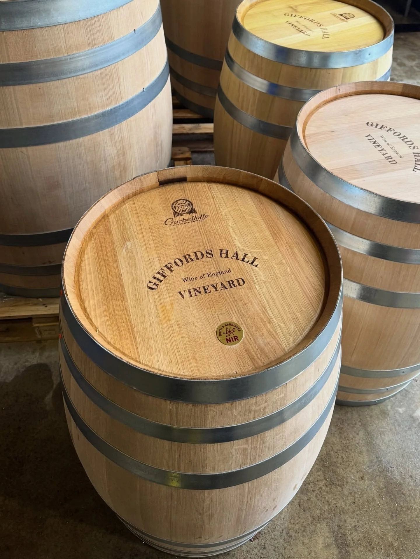 The excitement of new branded barrels is real 🙌

Love this - from a proud @viktoriia.kolesnyk.wine, Head Winemaker at prolific IEWA medal winners @giffordshallvineyard. Also, we just noticed that she has &lsquo;IEWA Gold&rsquo; in her insta bio. Woo