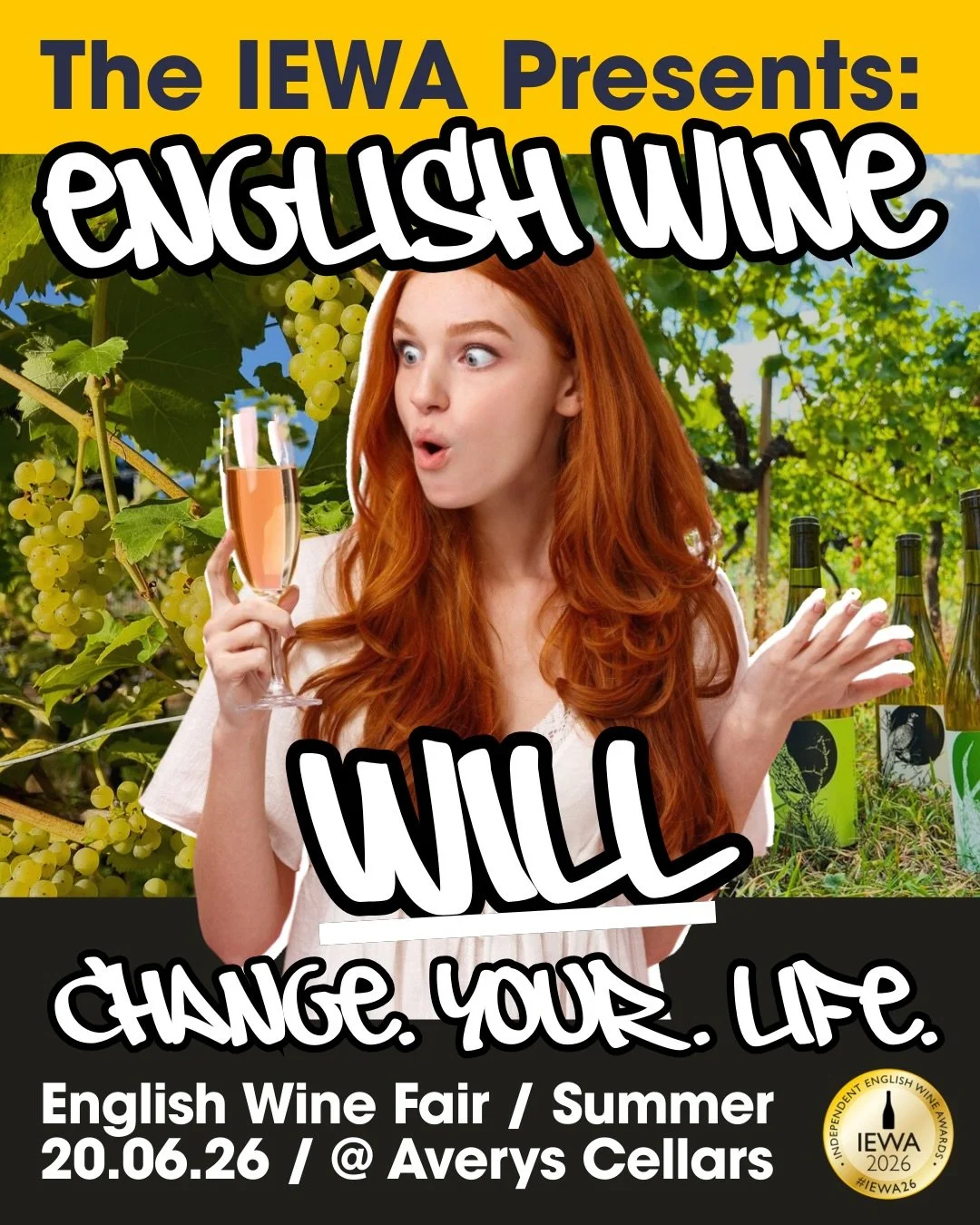 English wine will change your life. Again. 🍷⚡️

The IEWA English Wine Fair is back! And the red beanie has been retired, as this one is a Summer session. Let&rsquo;s kick off English Wine Week 2026 in style...

15 independent producers. 60 artisan E