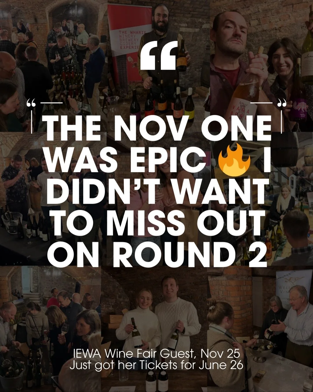 We&rsquo;re big fans of this kind of decision-making 👌🔥

1. Come to the first IEWA English Wine Fair. 
2. Have an excellent time&hellip;
3. Immediately buy tickets for the next one.

If you&rsquo;re inspired&hellip;

Sat 20 June 2026
15 producers
6