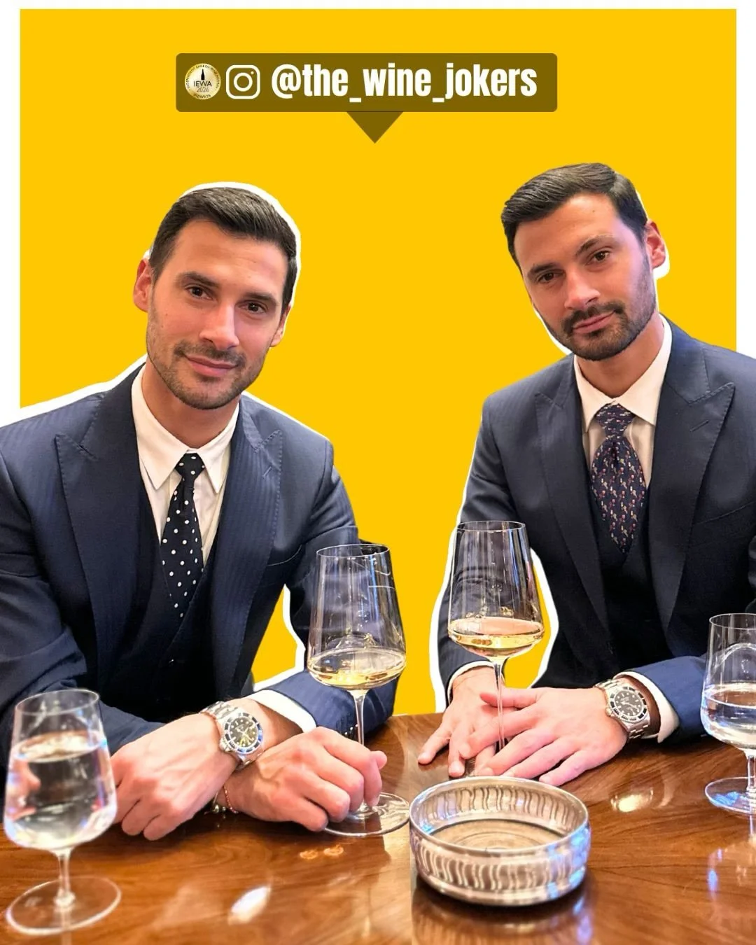 Hey @the_wine_jokers 👋🥂🍷🇮🇹 

We&rsquo;re delighted to welcome Augusto Gherardi and Alberto Gherardi to the #IEWA26 judging panel - making their debut with us this year.

Twin brothers, MW candidates and Certified WSET Educators, they bring serio