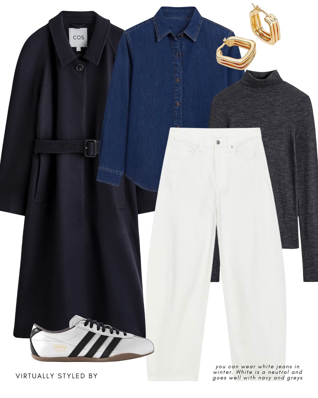 WAYS TO WEAR a denim shirt for winter ❄️✨

*shop via link in bio &amp; November links highlight